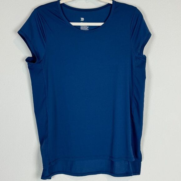 All in Motion Blue Short Sleeve Performance Top M - Picture 1 of 5